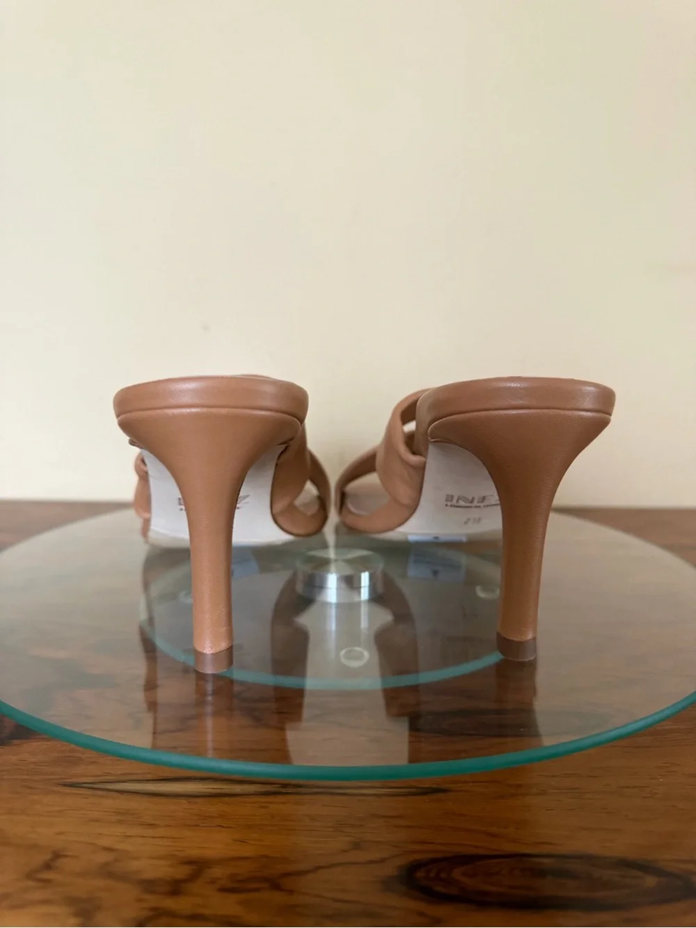 Inez Isa Heel slides in Cognac Nappa size 7 M